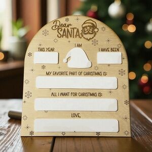 Wooden Christmas Letter Board